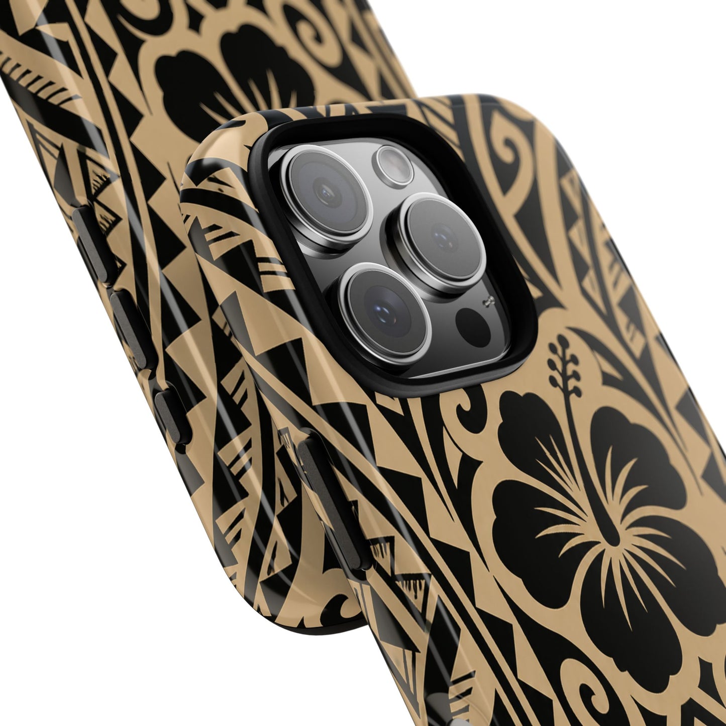 Polynesian Tribal Hawaiin Hibiscus Phone Case for iPhone Samsung Galaxy