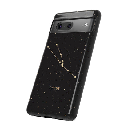 Taurus Zodiac Constellation Phone Case – Luxe Gold Celestial Cover