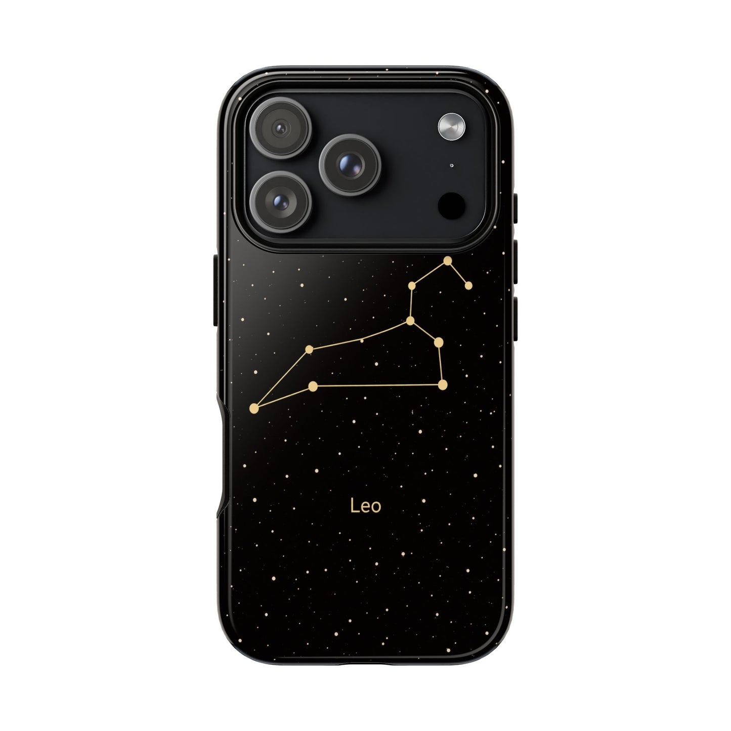 Leo Zodiac Constellation Phone Case – Luxe Gold Celestial Cover