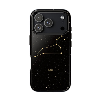 Leo Zodiac Constellation Phone Case – Luxe Gold Celestial Cover