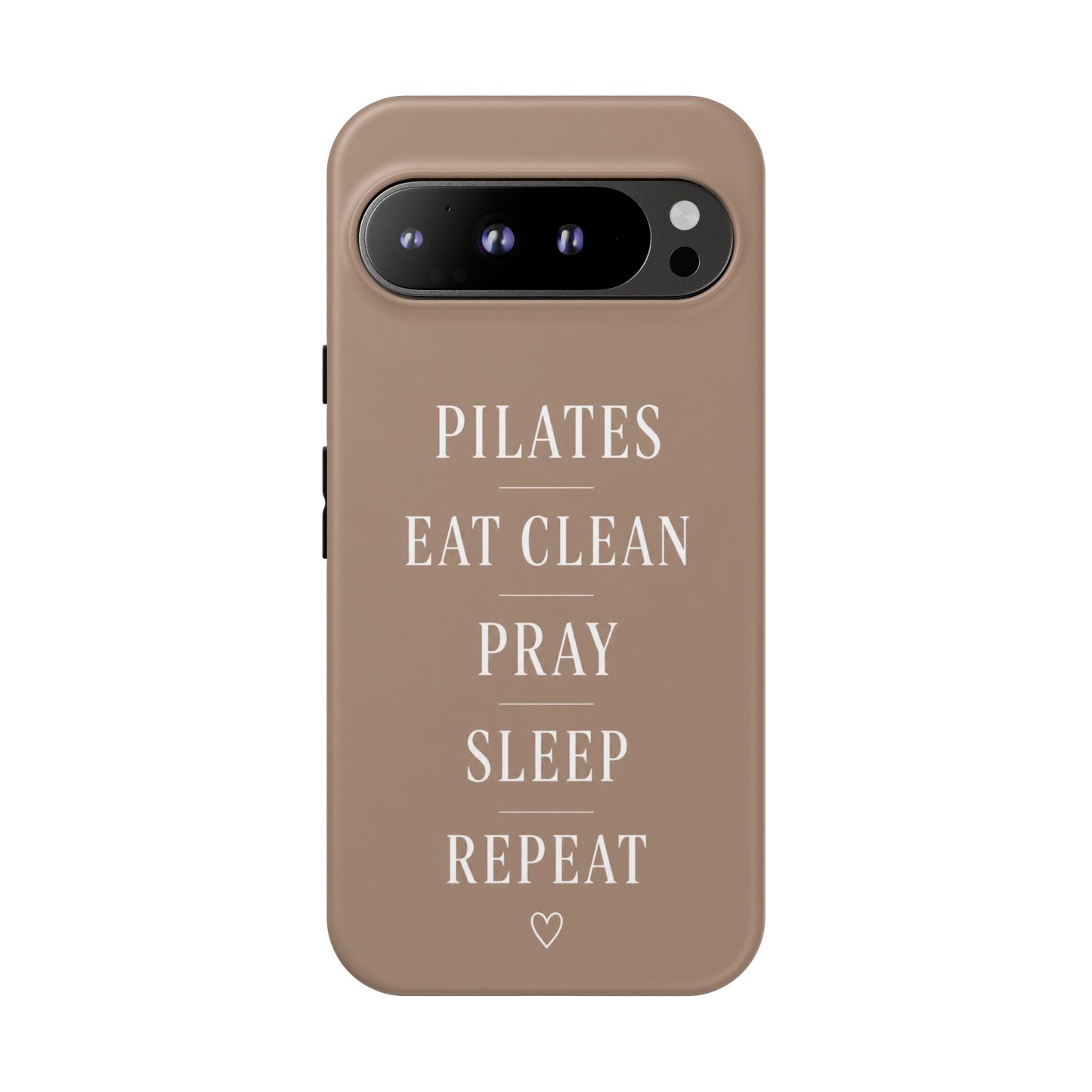 Pilates Phone Case | Eat Clean Pray Sleep Repeat Aesthetic | Wellness Girl Gift