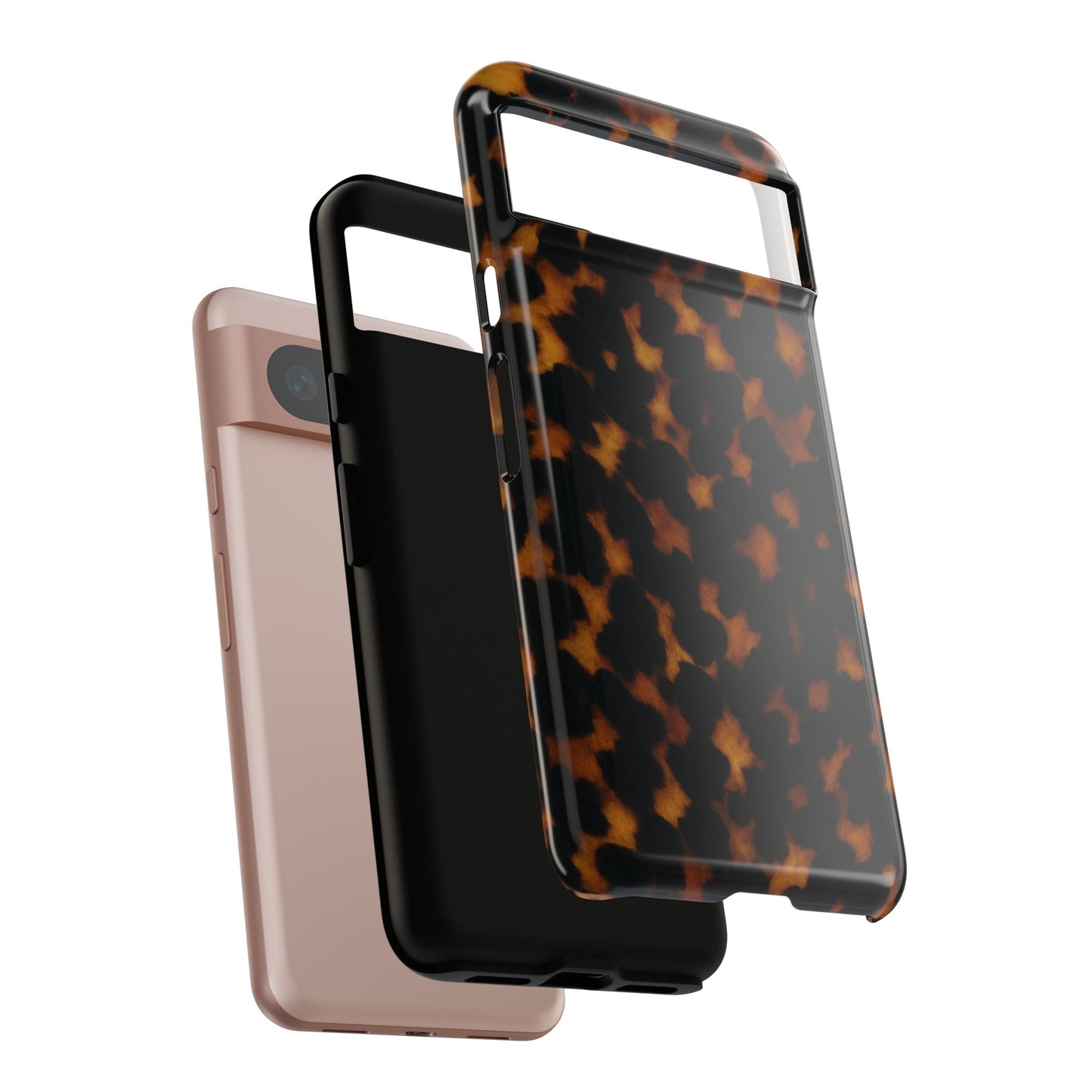 Tortoiseshell Phone Case – Brown Leopard Pattern Luxury Tough Protective Case