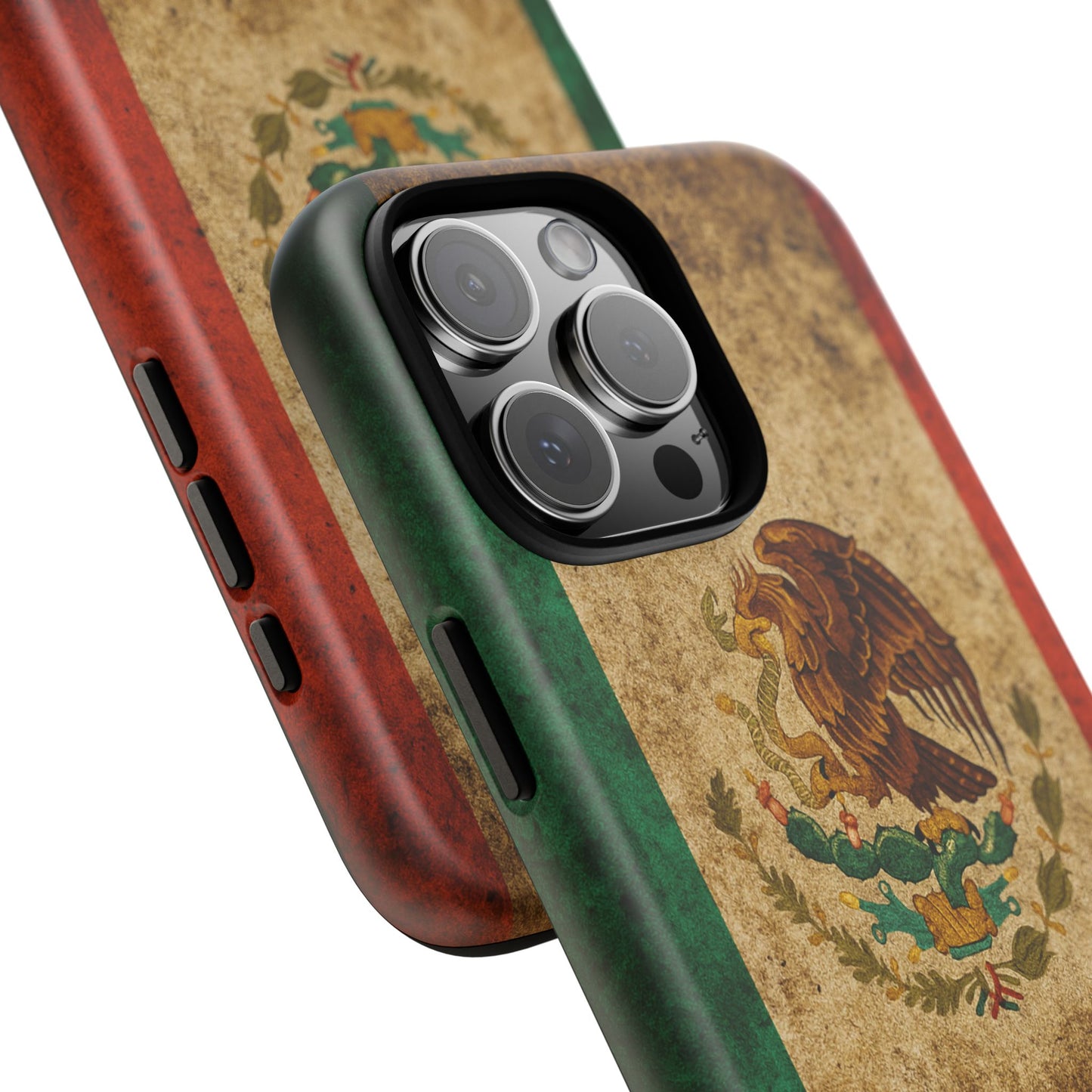 Vintage Mexico Flag Phone Case – Mexican Pride Grunge Flag Aesthetic Tough Case