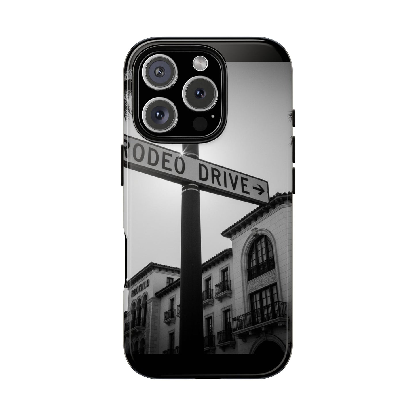 Rodeo Drive Phone Case | Los Angeles Aesthetic Black & White Photography | Luxury LA Street Tough Case for iPhone & Samsung
