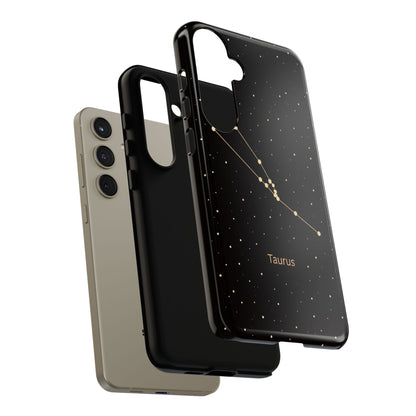 Taurus Zodiac Constellation Phone Case – Luxe Gold Celestial Cover