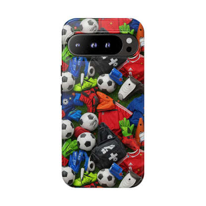 Soccer Ball Pattern Phone Case – Sports Fan Tough Protective Game Day Case