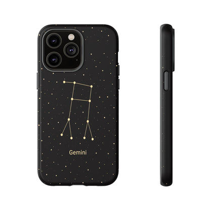 Gemini Zodiac Constellation Phone Case – Luxe Gold Celestial Cover
