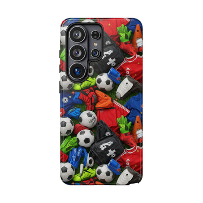 Soccer Ball Pattern Phone Case – Sports Fan Tough Protective Game Day Case