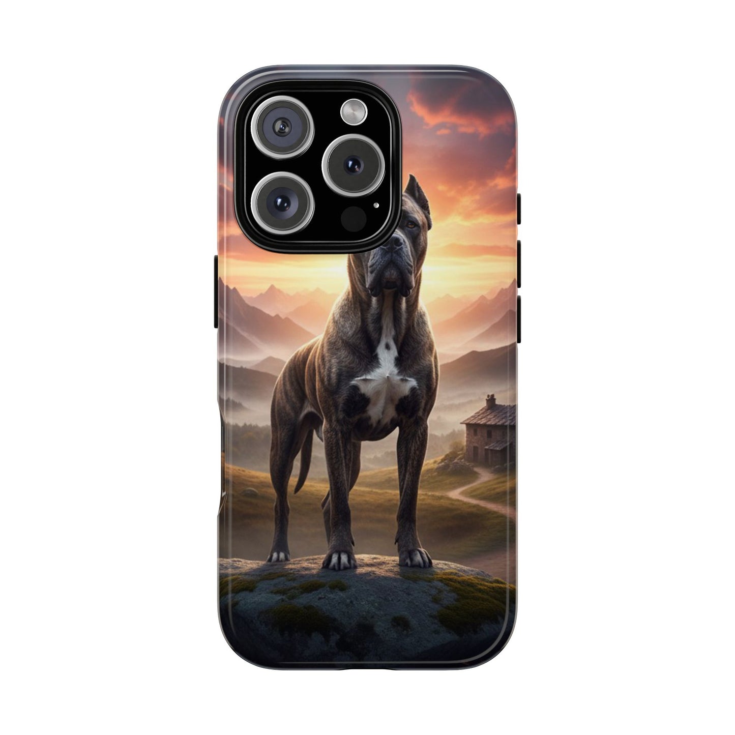 Cane Corso Phone Case – Guard Dog Sunset Tough Case (iPhone, Samsung, Pixel) | Dog Lover Gift