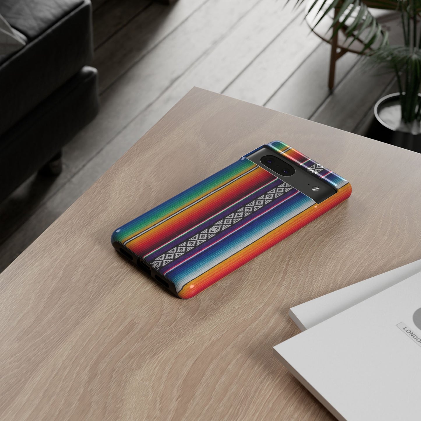 Serape Stripe Phone Case – Colorful Mexican Blanket Pattern Tough Case