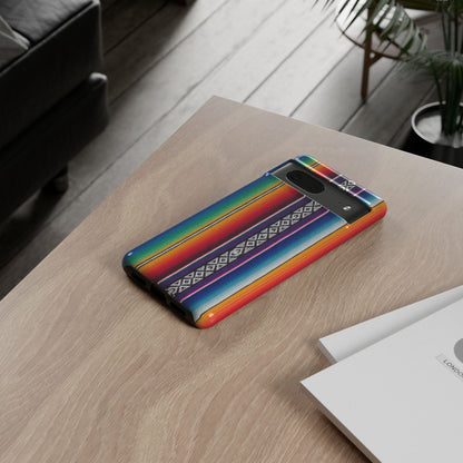 Serape Stripe Phone Case – Colorful Mexican Blanket Pattern Tough Case
