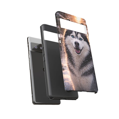 Siberian Husky Tough Phone Case | Blue Eyes Dog Cover Protective iPhone Case