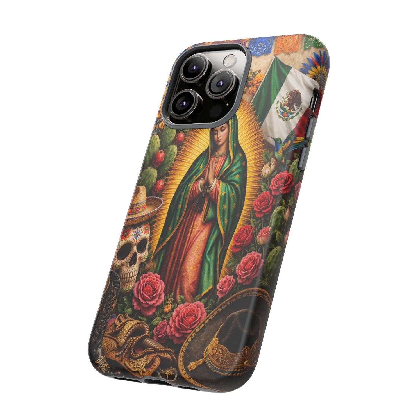 Virgen de Guadalupe Phone Case Mexican Floral iPhone Samsung Pixel Case