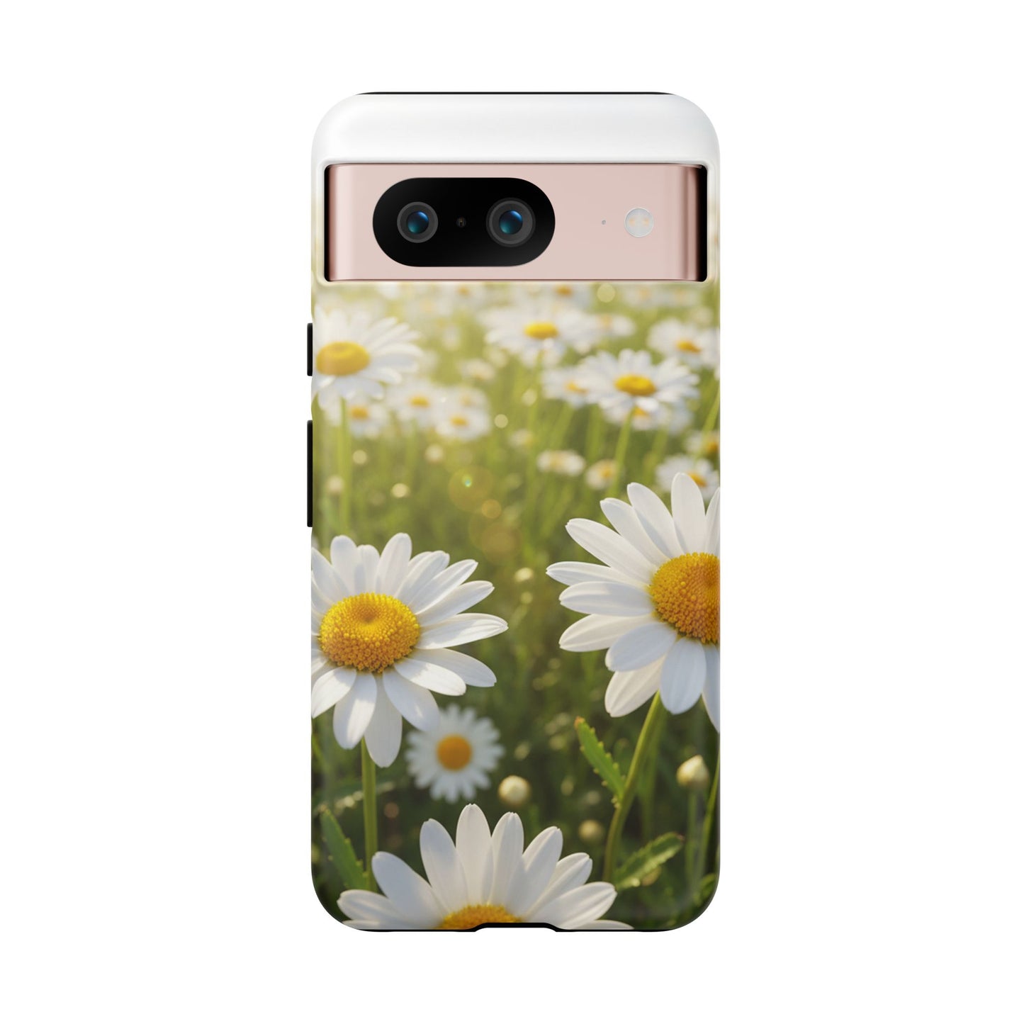 Daisy Phone Case – Floral Spring Field Tough Protective Case (iPhone, Samsung, Pixel)