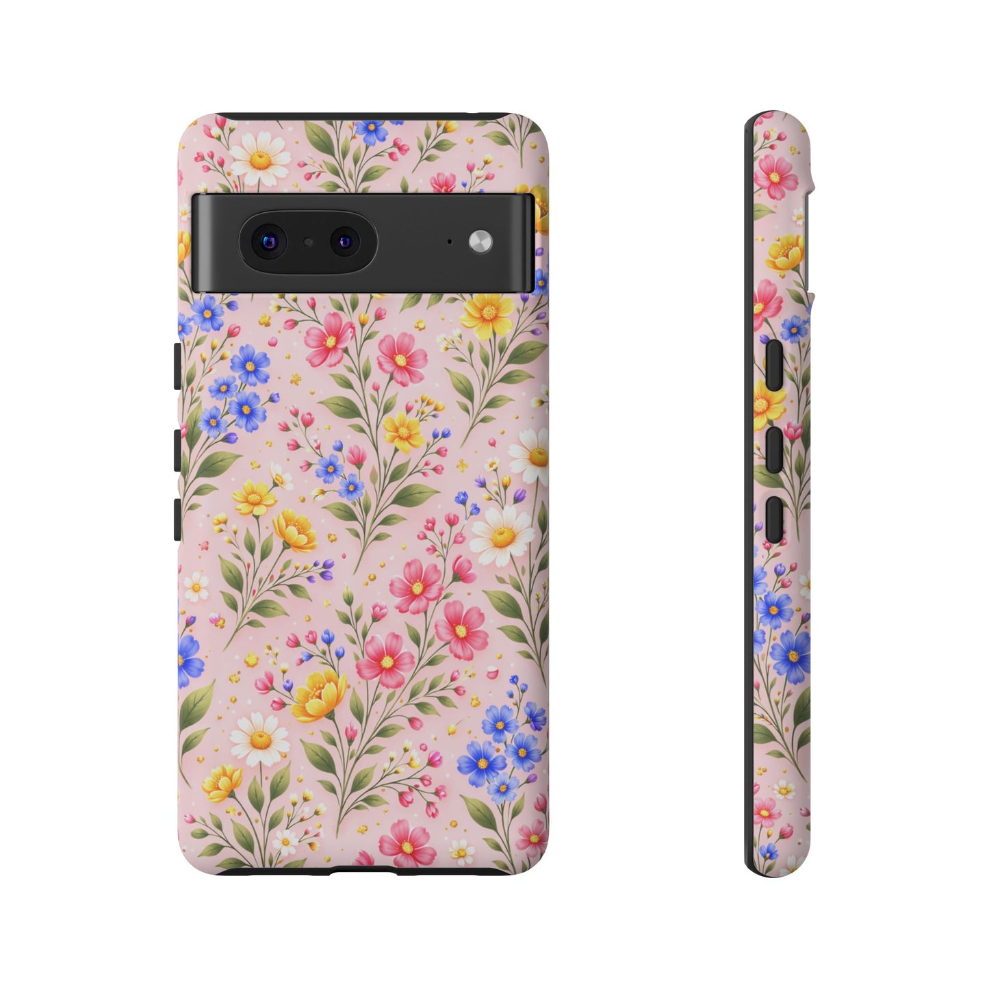 Wildflower Floral Phone Case Vintage Spring Meadow Tough Cover