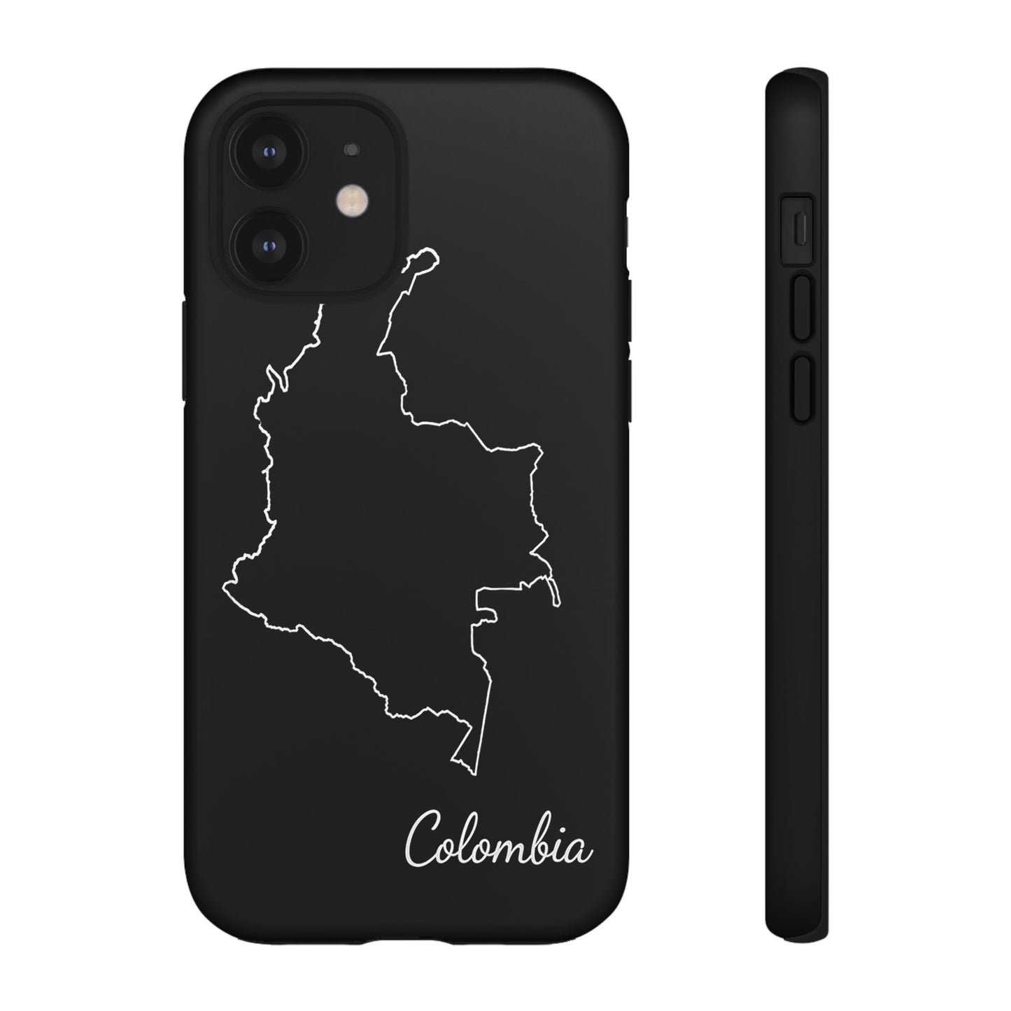 Colombia Outline Phone Case – Minimal Country Map Tough Case (iPhone, Samsung, Pixel)