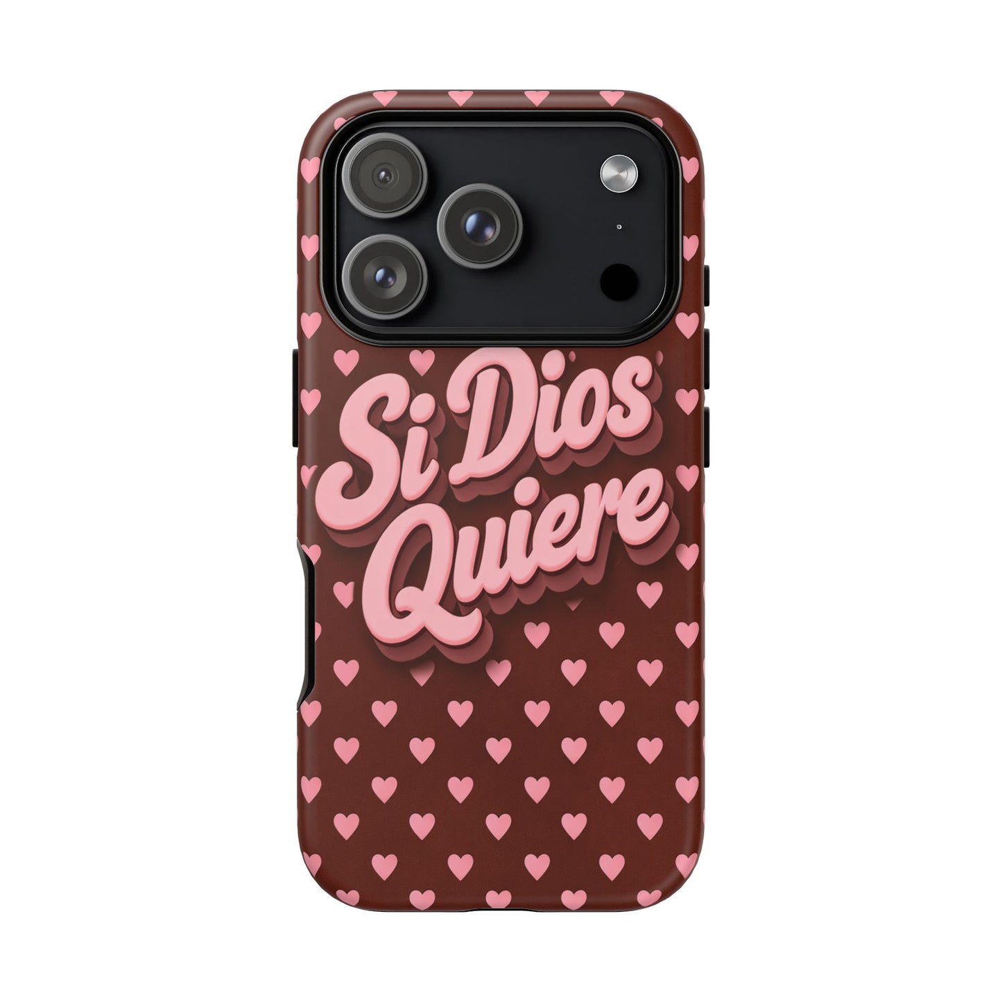 Si Dios Quiere Phone Case Latina Aesthetic Pink Hearts iPhone Samsung
