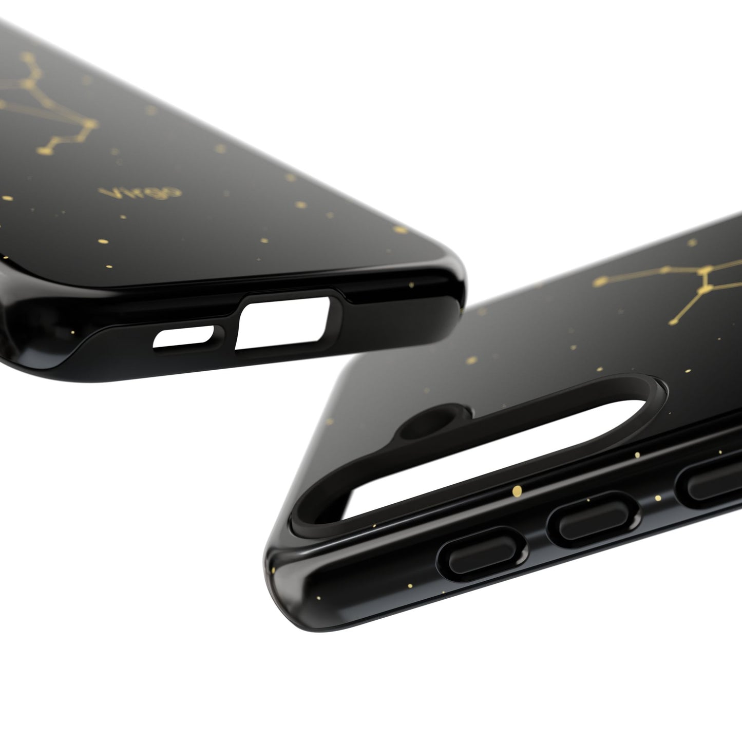 Virgo Zodiac Constellation Phone Case – Luxe Gold Celestial Cover