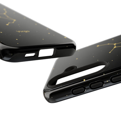 Virgo Zodiac Constellation Phone Case – Luxe Gold Celestial Cover