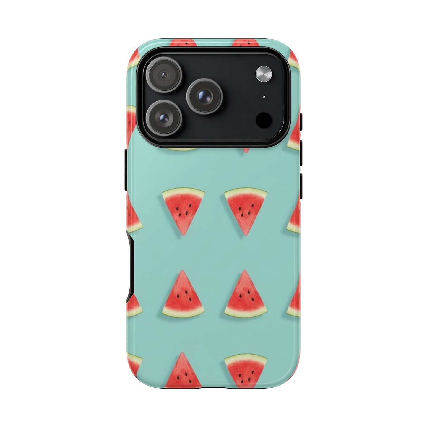 Watermelon Phone Case – Pastel Blue Summer Fruit Tough Case (iPhone, Samsung, Pixel)