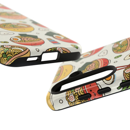 Kawaii Ramen Phone Case – Cute Japanese Food Pattern | Noodle Bowl Aesthetic Case