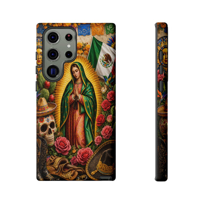Virgen de Guadalupe Phone Case Mexican Floral iPhone Samsung Pixel Case