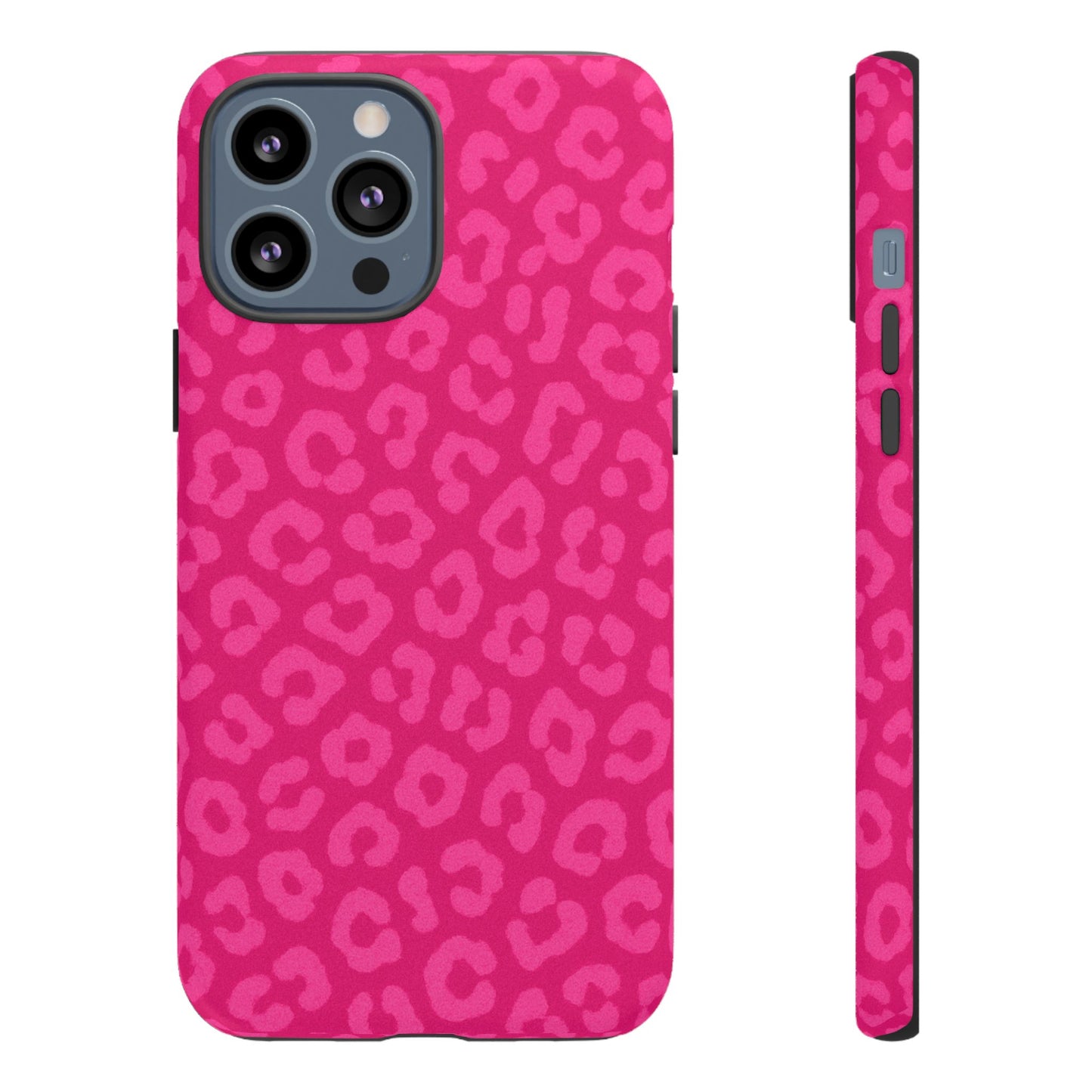 Hot Pink Leopard Print Phone Case – Bold Coquette Leopard Tough Case
