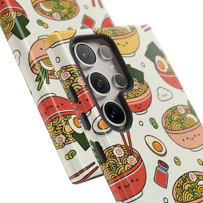 Kawaii Ramen Phone Case – Cute Japanese Food Pattern | Noodle Bowl Aesthetic Case