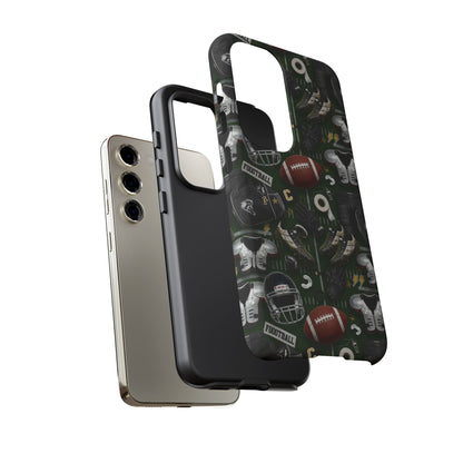 Football Pattern Phone Case – Sports Fan Tough Protective Game Day Case