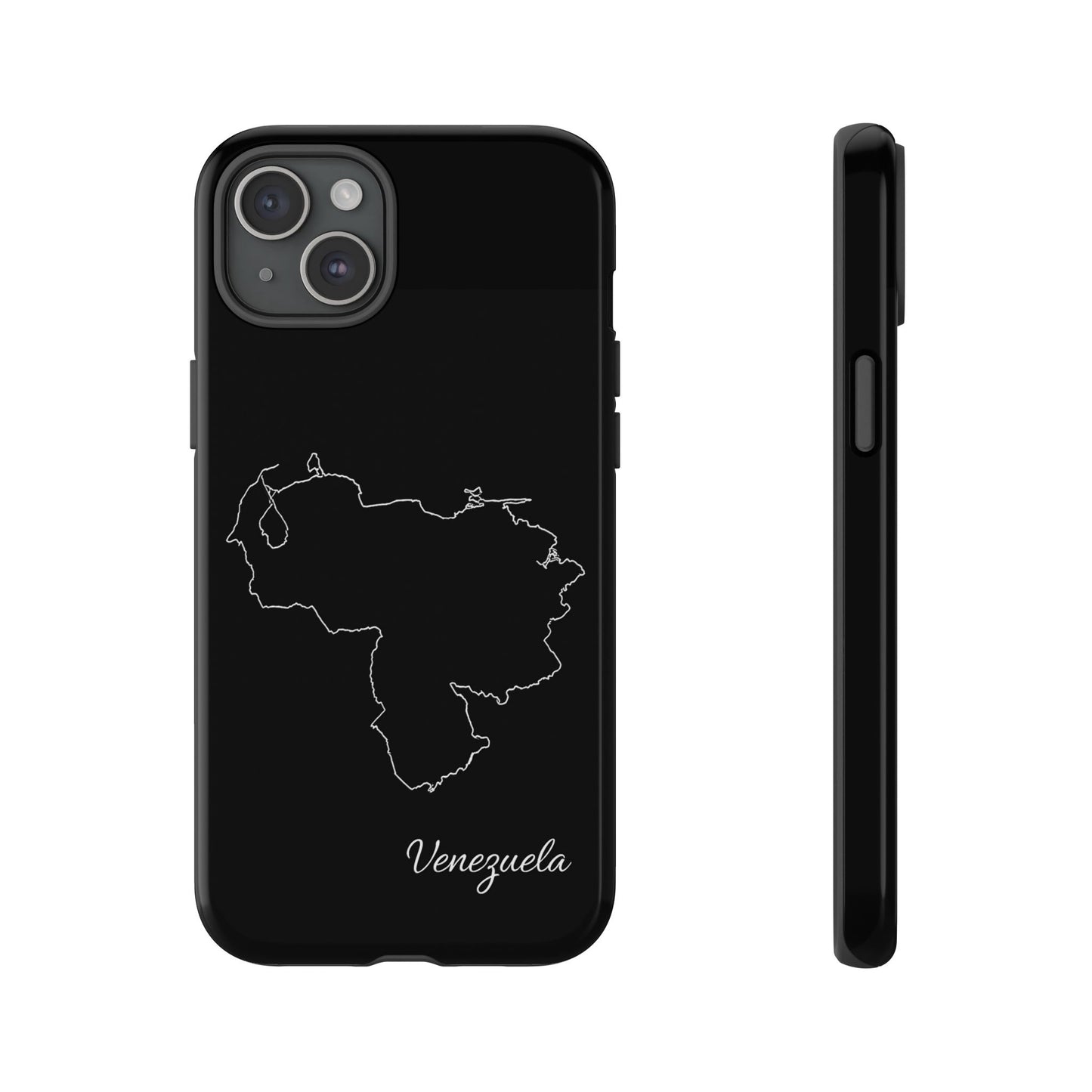 Venezuela Outline Phone Case – Minimal Country Map Tough Case (iPhone, Samsung, Pixel)
