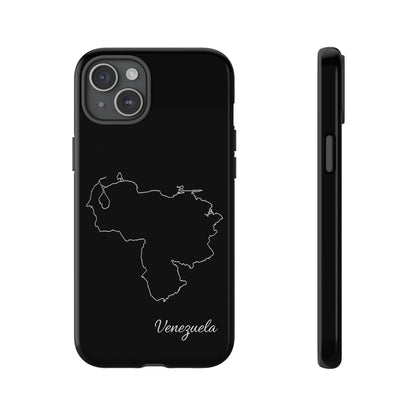 Venezuela Outline Phone Case – Minimal Country Map Tough Case (iPhone, Samsung, Pixel)