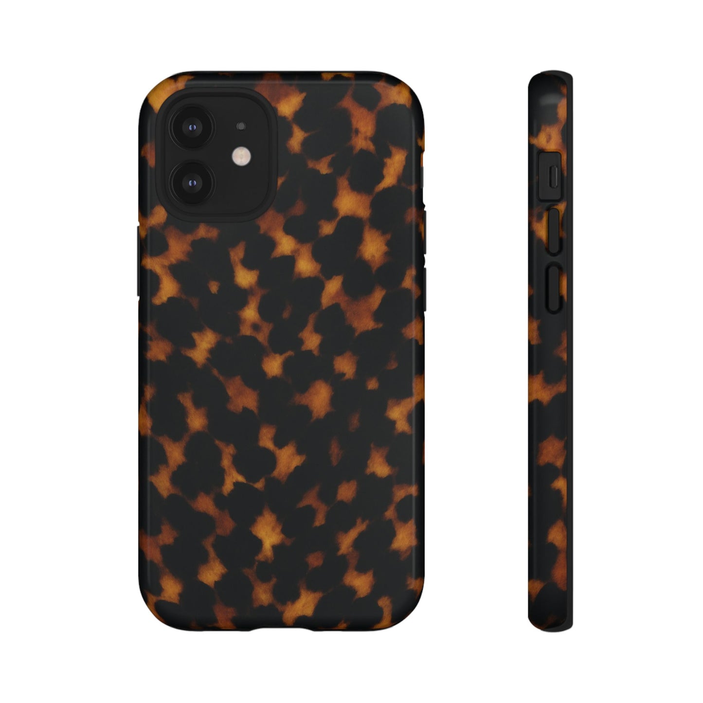 Tortoiseshell Pattern Tough Phone Case | Classic Leopard-Style Protective Cover