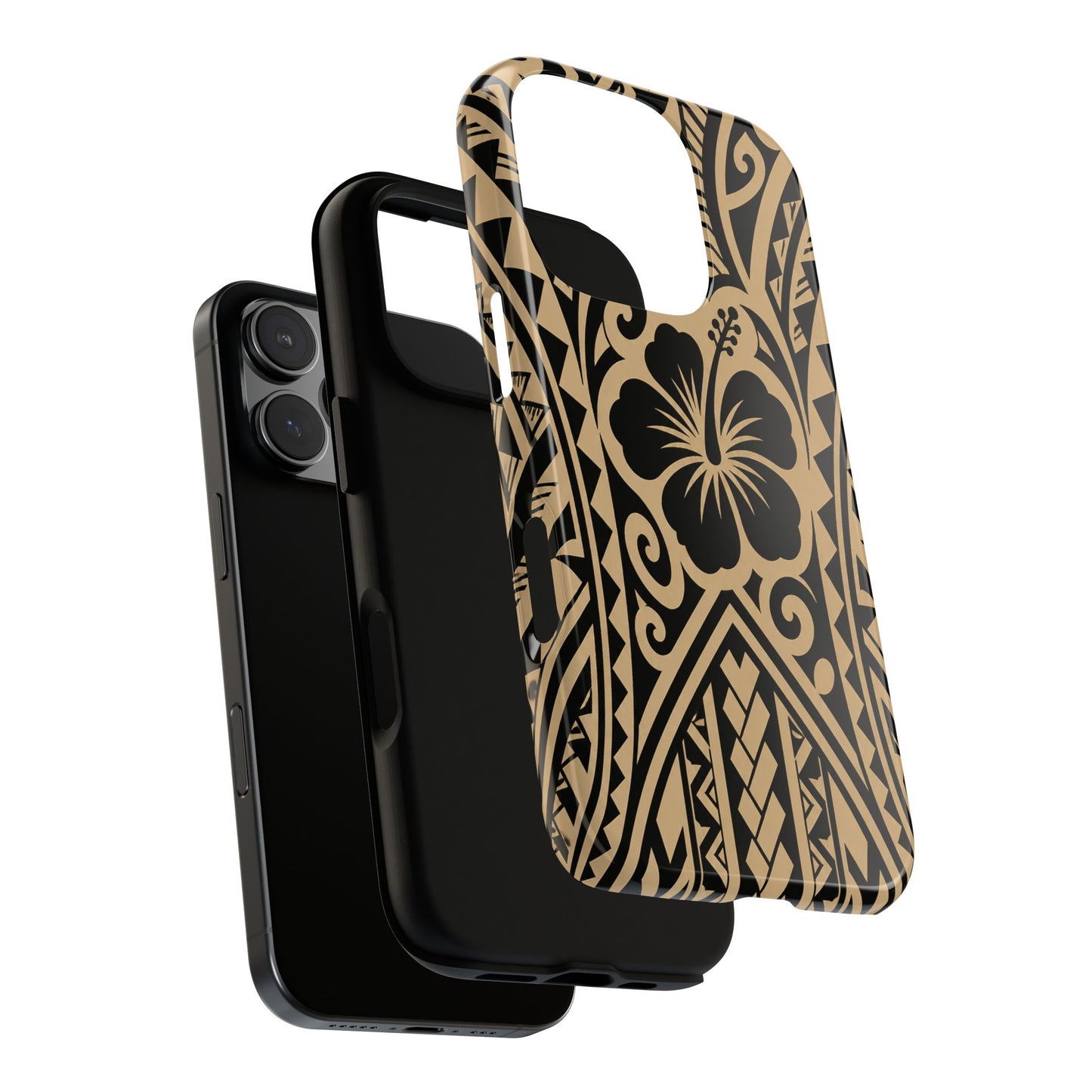 Polynesian Tribal Hawaiin Hibiscus Phone Case for iPhone Samsung Galaxy