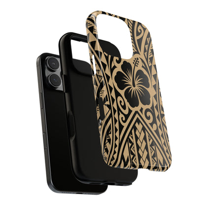 Polynesian Tribal Hawaiin Hibiscus Phone Case for iPhone Samsung Galaxy