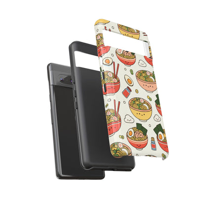 Kawaii Ramen Phone Case – Cute Japanese Food Pattern | Noodle Bowl Aesthetic Case