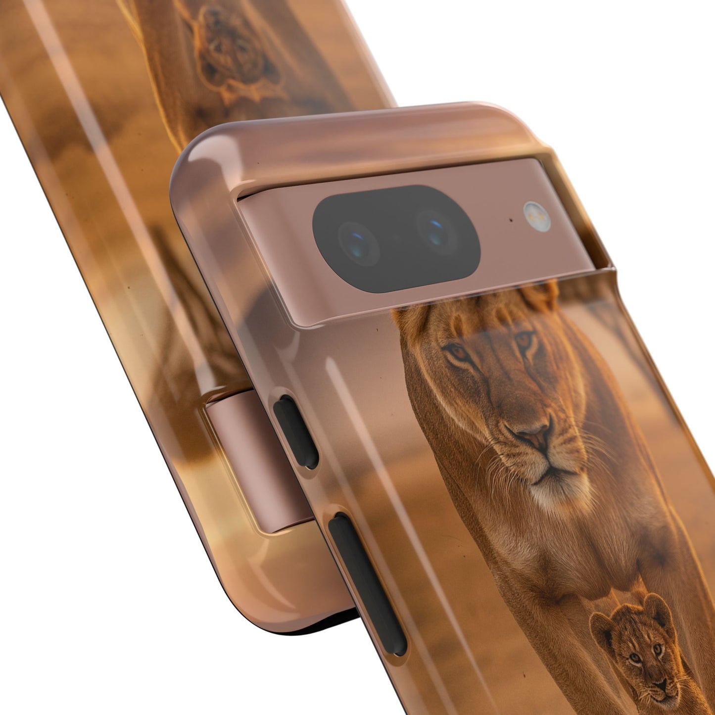 Lioness & Cub Phone Case | Safari Wildlife Tough Case for iPhone & Samsung
