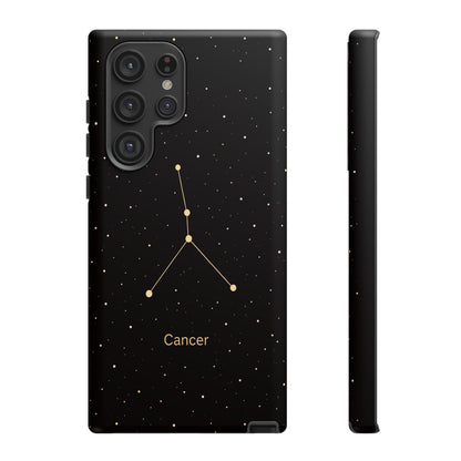 Cancer Zodiac Constellation Phone Case – Luxe Gold Celestial Cover