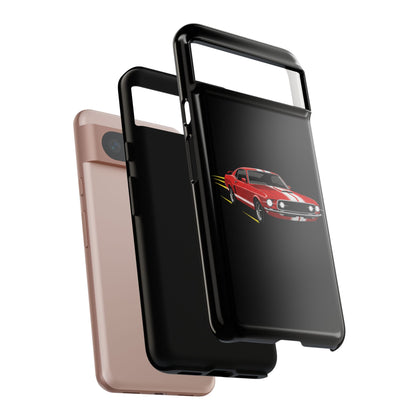 Red Muscle Car Phone Case – Classic Car Racing Tough Protective Case