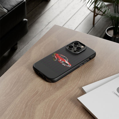 Red Muscle Car Phone Case – Classic Car Racing Tough Protective Case