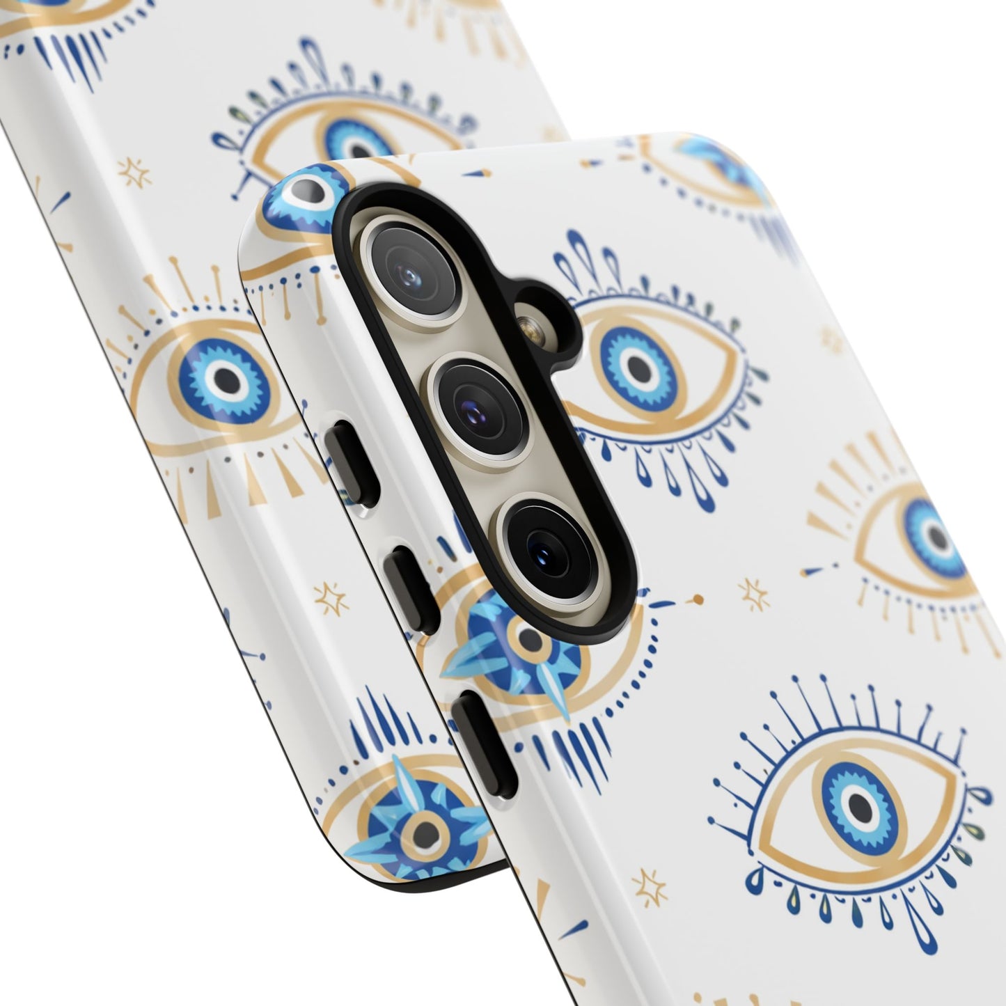 Blue Evil Eye Phone Case – Protective Slim Shockproof Cover for Iphone, Samsung Galaxy and Pixel