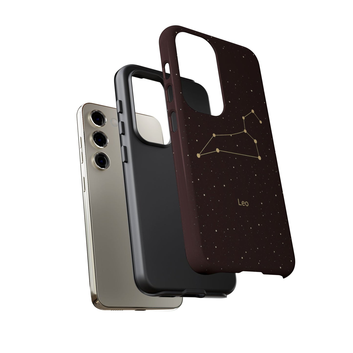 Leo Zodiac Constellation Phone Case – Luxe Gold Celestial Cover