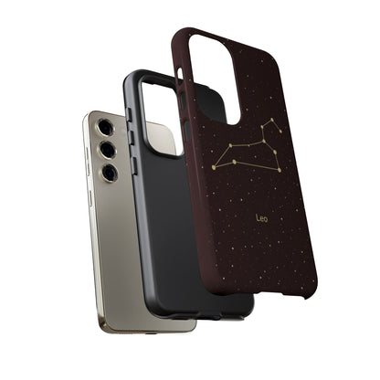 Leo Zodiac Constellation Phone Case – Luxe Gold Celestial Cover