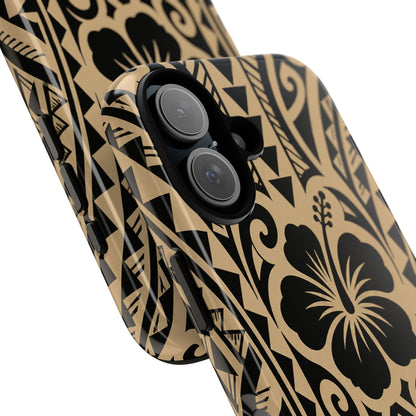 Polynesian Tribal Hawaiin Hibiscus Phone Case for iPhone Samsung Galaxy