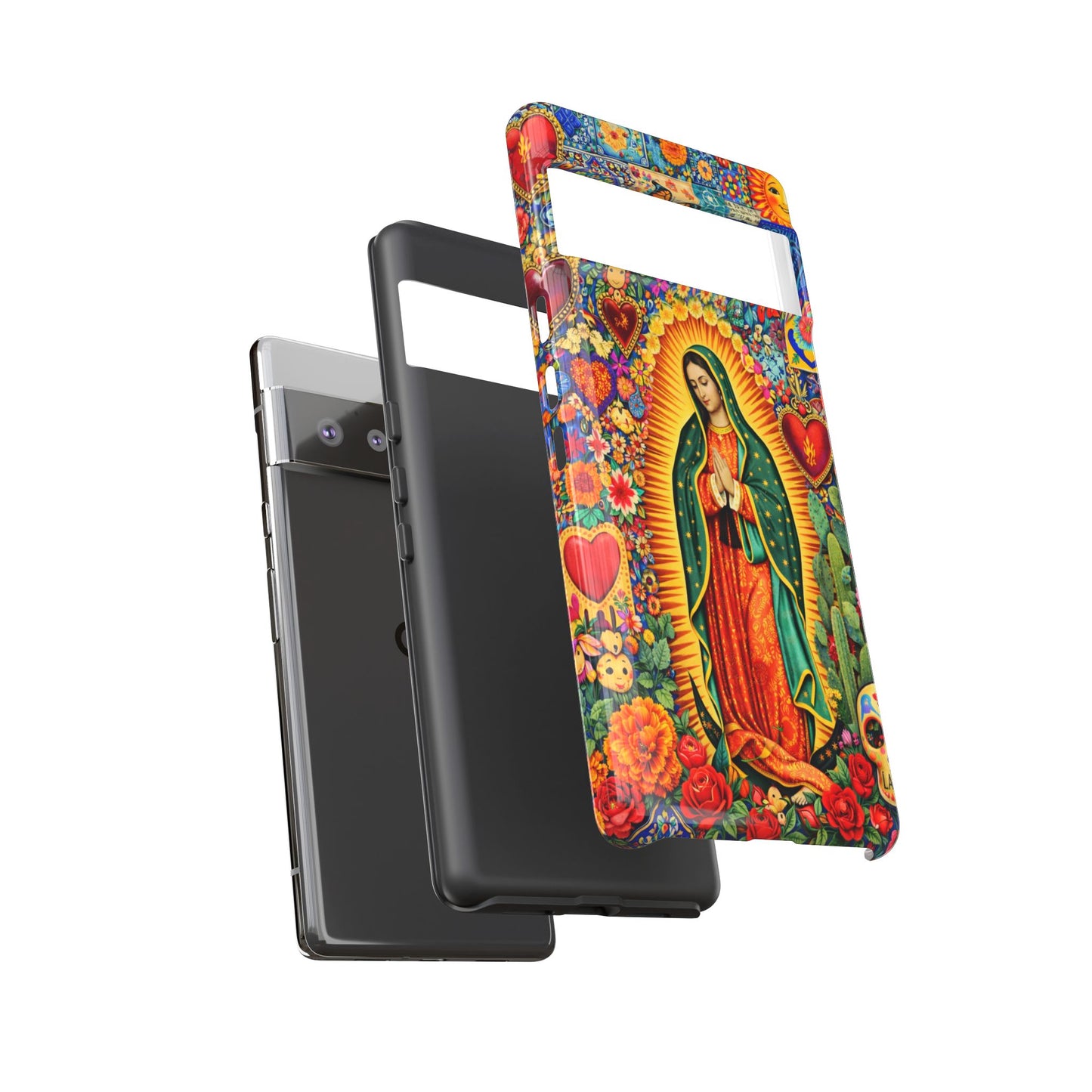 Virgin Mary Guadalupe Phone Case Mexican Folk Art Tough Cover iPhone Samsung