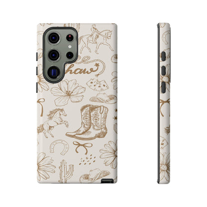 Western Cowgirl Phone Case for iPhone Samsung Galaxy Pixel Tough Case
