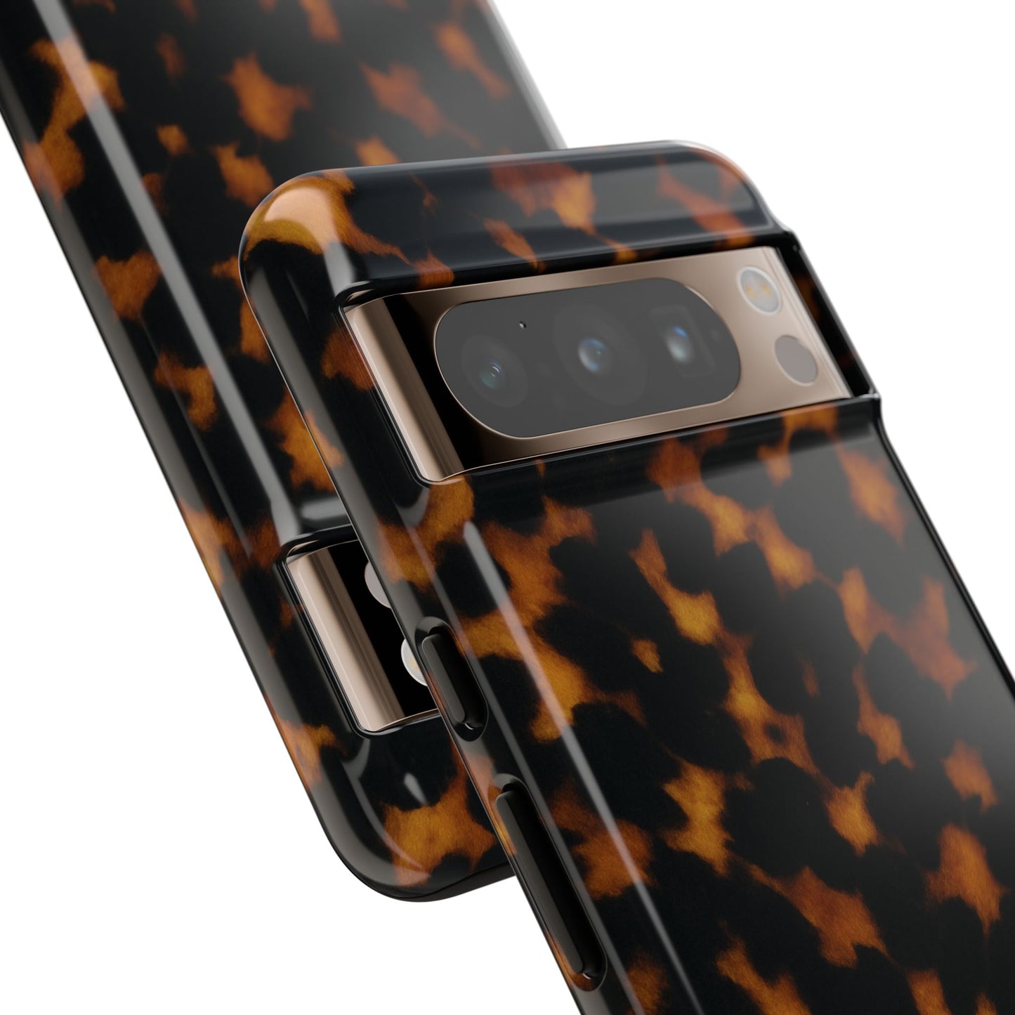 Tortoiseshell Phone Case – Brown Leopard Pattern Luxury Tough Protective Case