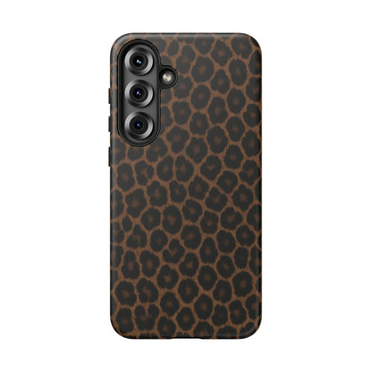 Brown Leopard Print Phone Case | Classic Animal Print Aesthetic Tough Protective Case