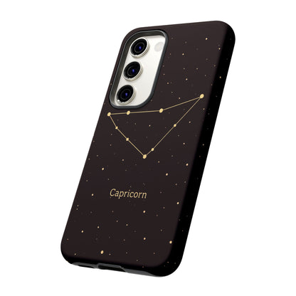 Capricorn Zodiac Constellation Phone Case – Luxe Gold Celestial Cover