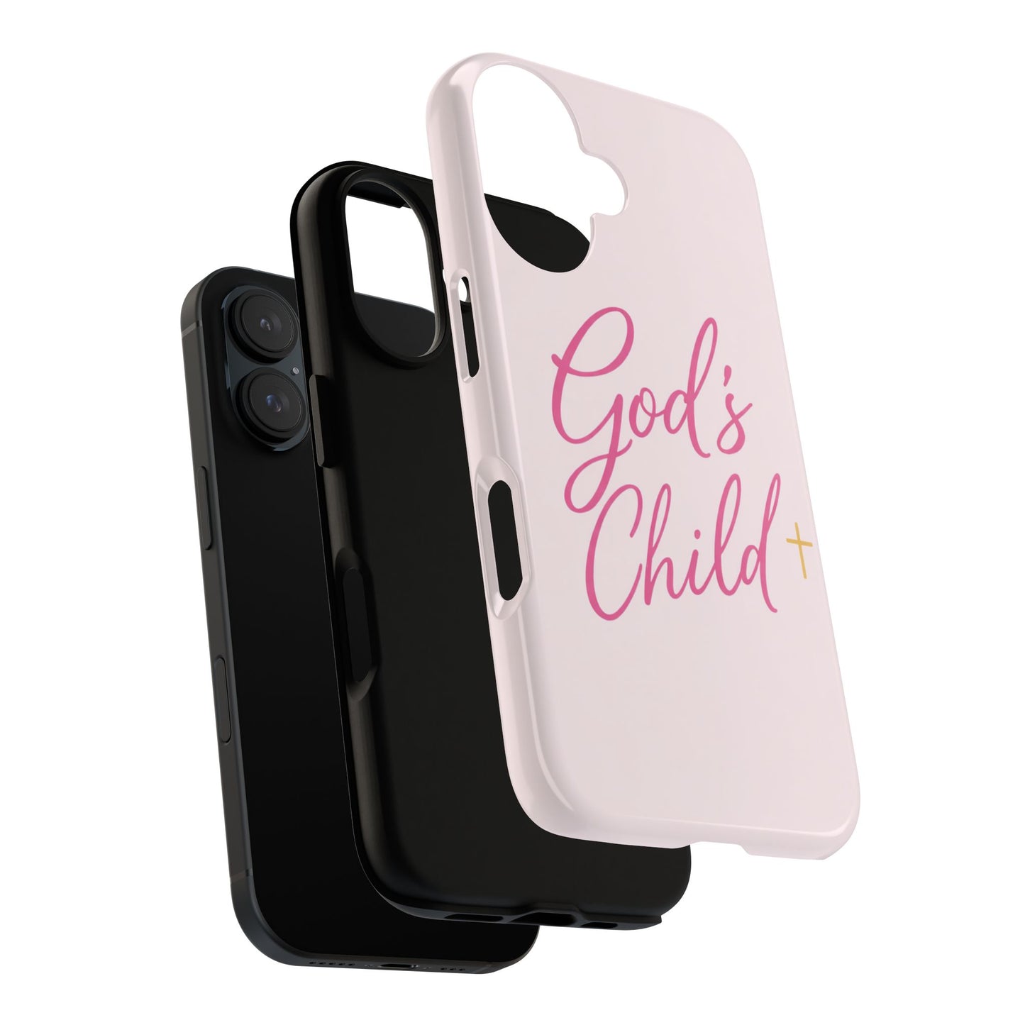 Gods Child Phone Case Christian Pink Aesthetic Tough iPhone Case