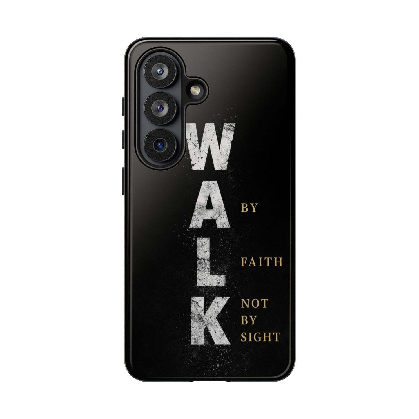 Walk by Faith Not by Sight Christian Phone Case Bible Verse Faith Cover